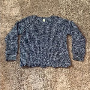 Crazy 8 blue and white sweater